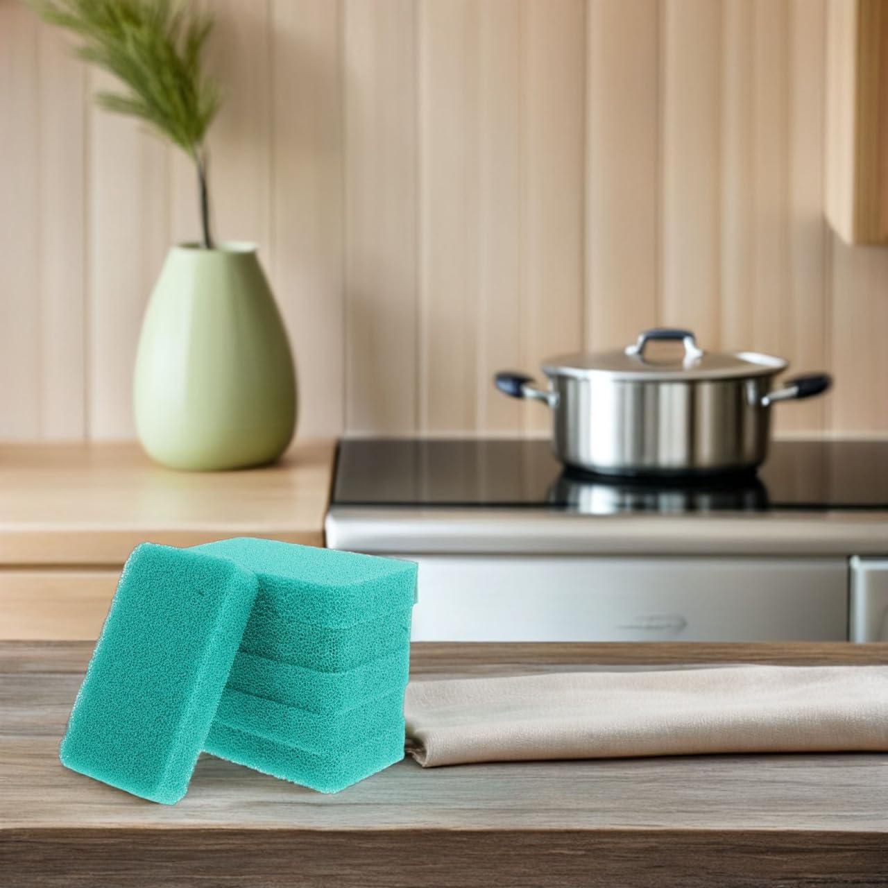 10 Stück Silikon-Geschirrschwämme - Wiederverwendbare Schrubber Für Küche & Geschirr