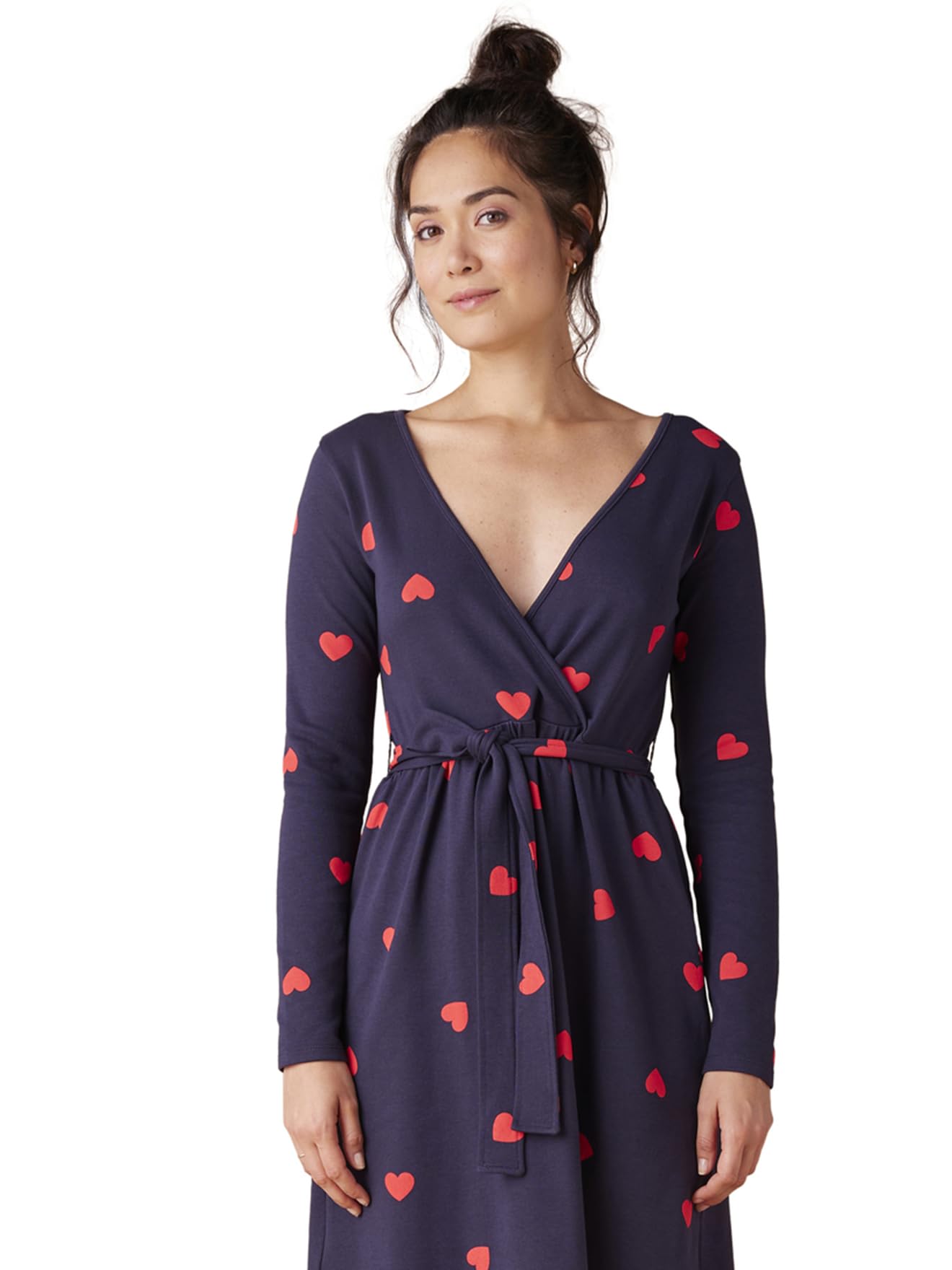 ENVIE DE FRAISE Kit Maternité Mon Coeur Chemise de Nuit Grossesse + Body bébé + pochon