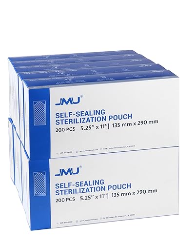 Miniatura 37 de JMU 200 bolsas de esterilización autosellantes, bolsas de autoclave de 5.25 x 11 pulgadas (5.25 x 10)