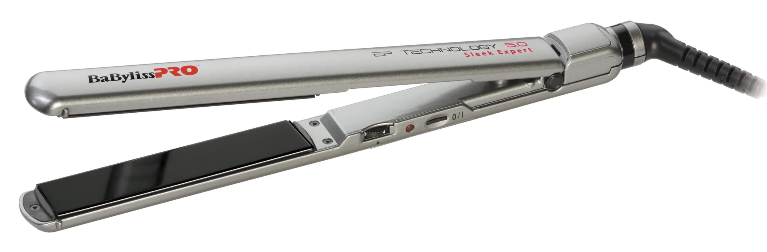 BaByliss PRO Plancha de pelo profesional Sleek Expert BAB2072EPE Planchas de pelo con placas largas de 120 mm con ajustes de temperatura hasta 230°C