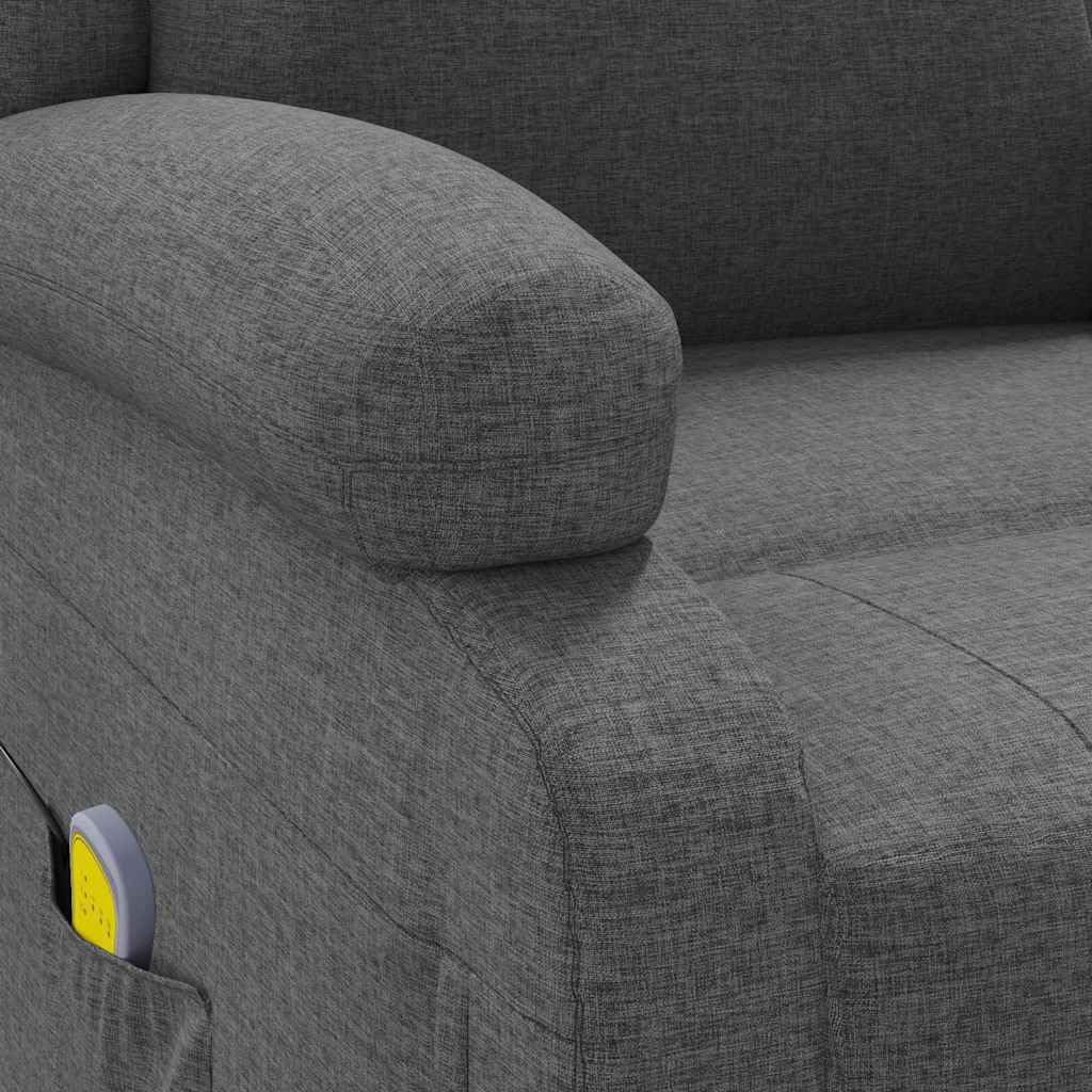 Sillon Relax Reclinable Electrico Sillón de Masaje de Tela Color Oscuro