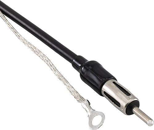 Miniatura 4 de RecPro Antena de mástil de goma para radio AMFM RV con cable de 72 pulgadas  Montaje superior o lateral  Antena de goma flexible con base giratoria