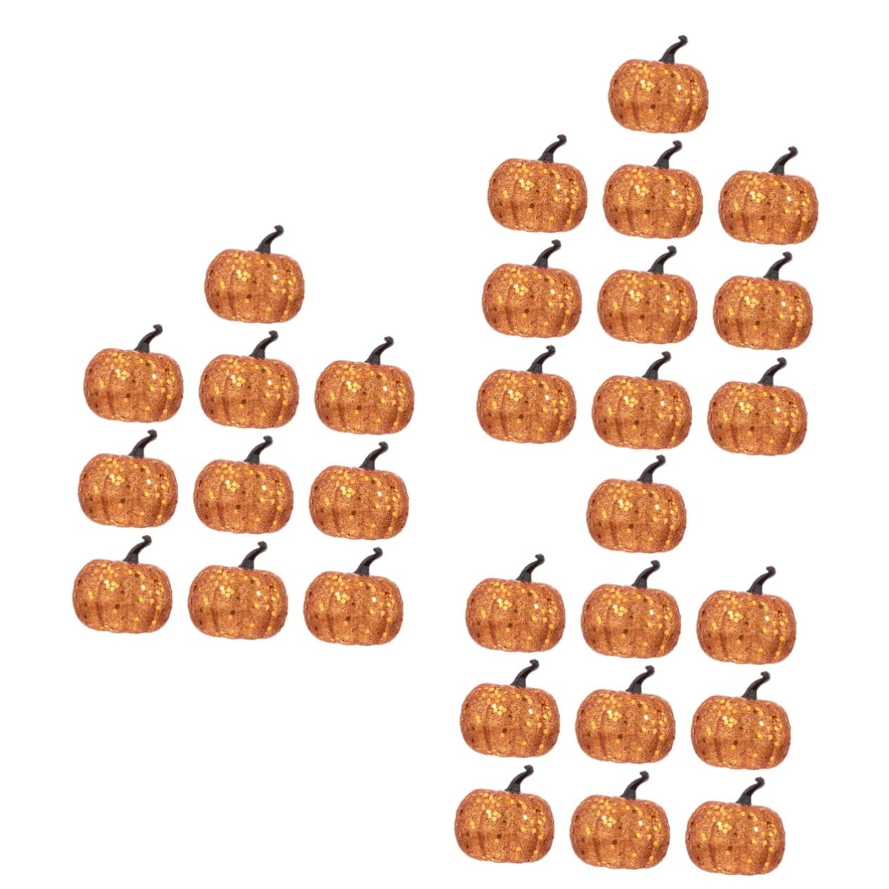 Abaodam 30stücke Künstliche Kürbis-Dekoration Teiliges Für Halloween Herbst Leichte Ornamente Für Tischdekoration Erntefest Dankfest