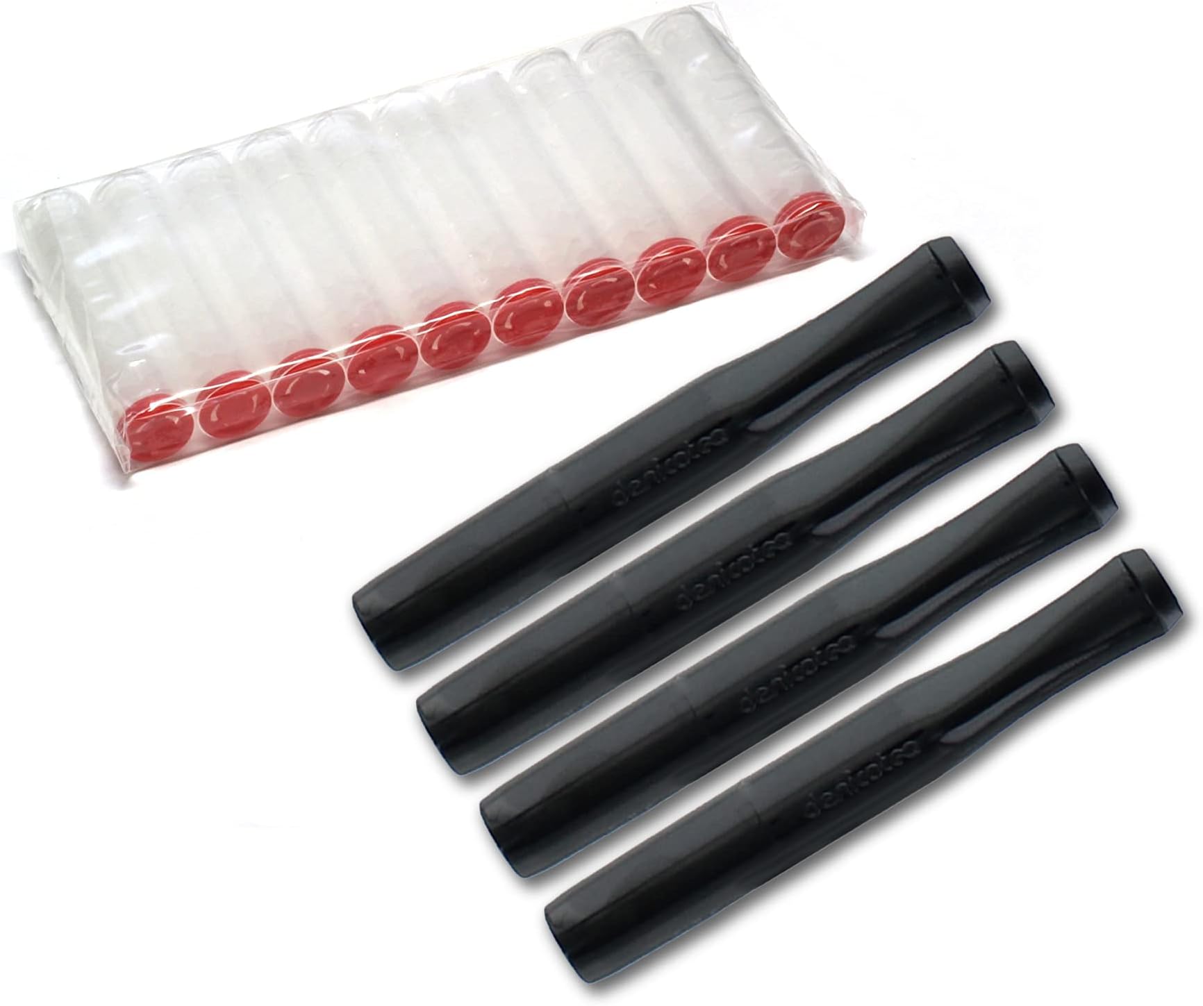 Denicotea 4 x Cigarette Holders Standard Black
