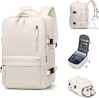 Mochila de Viagem Expansivel Avião Grande Feminina,Mochila Executiva Masculina Impermeável Reforçada para Notebook,Casual Esportes Hiking Escola Presente
