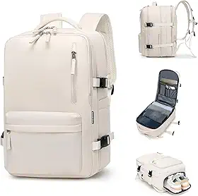 Mochila de Viagem Expansivel Avião Grande Feminina,Mochila Executiva Masculina Impermeável Reforçada para Notebook,Casual Esportes Hiking Escola Presente