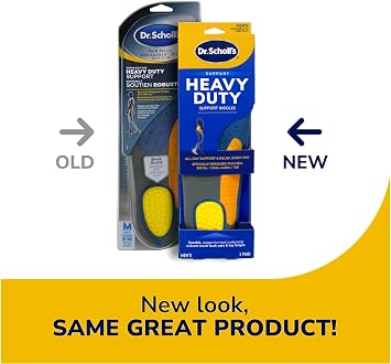 Dr. Scholl's Heavy Duty Support Insoles for Men, 1 Pair, Size 8-14