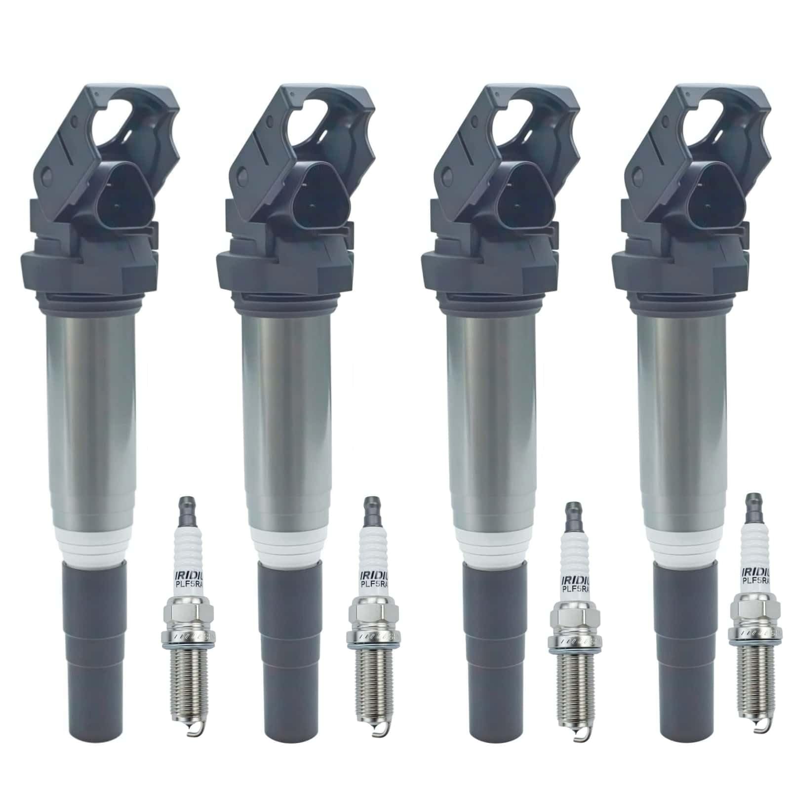 Bobina di accensione con candela di accensione all'iridio a 3 pin compatibile per serie 1 E81 E87 F20 F21 116i 1.6L 2007-2017, X1 X3 X5 X6 Z4 sostituisce 0221504470 12137594937