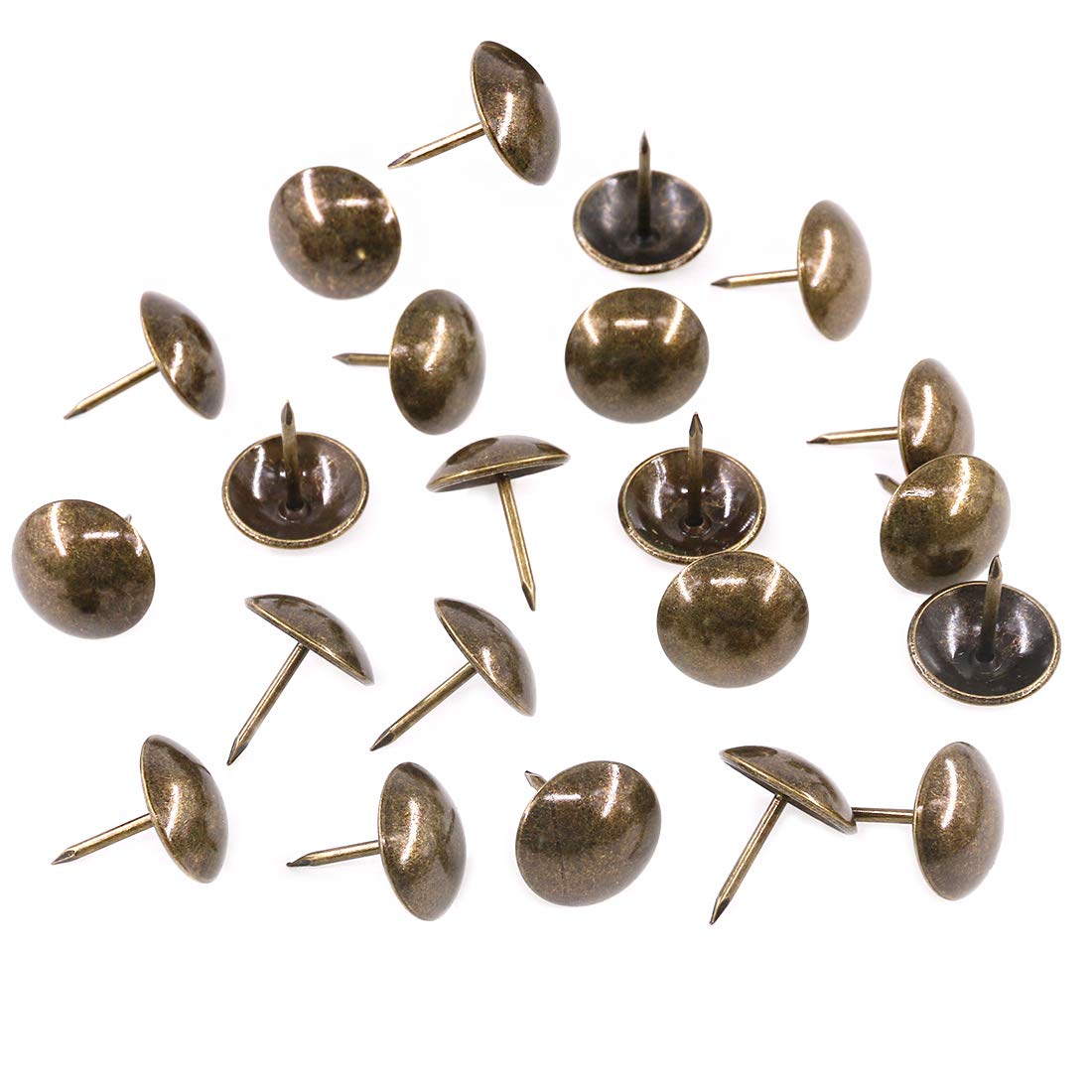 Keadic 200Pcs 3/4" Antique Upholstery Tacks, Bronze Furnitur -5