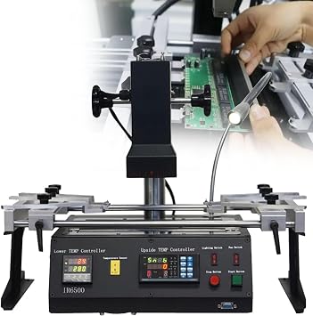 BGA Soldering Stations Machine,1250W IR6500 Infrared BGA Rework Station Repair Heating Reball Soldering Welding, Soldering Welding Devices Heating Desoldering