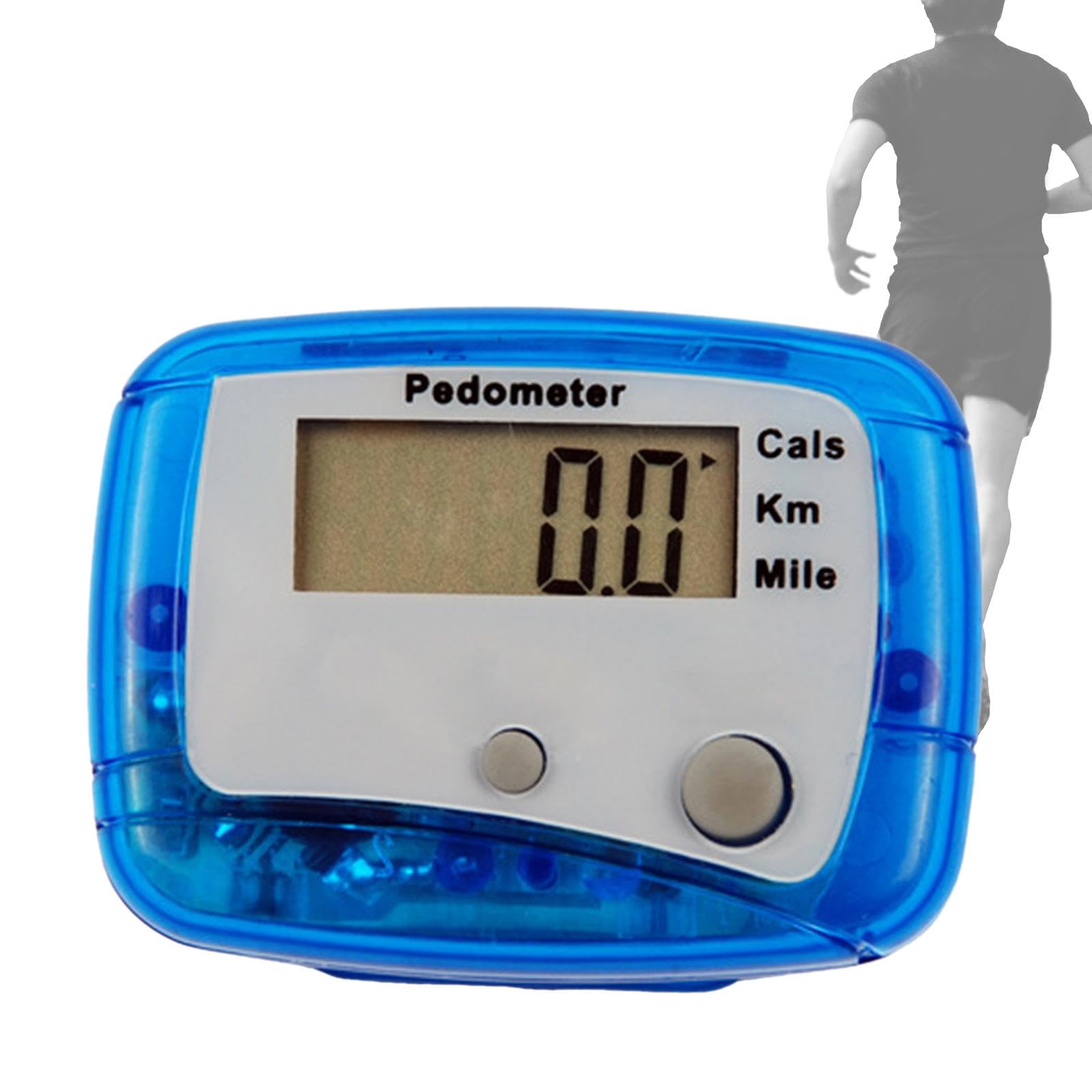 YIJU Walking Step Counter for Calorie Tracking and Distance Measurement, Blue