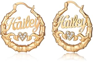 Custom Name Hoop Earrings: Timeless Treasures for Personal Style
