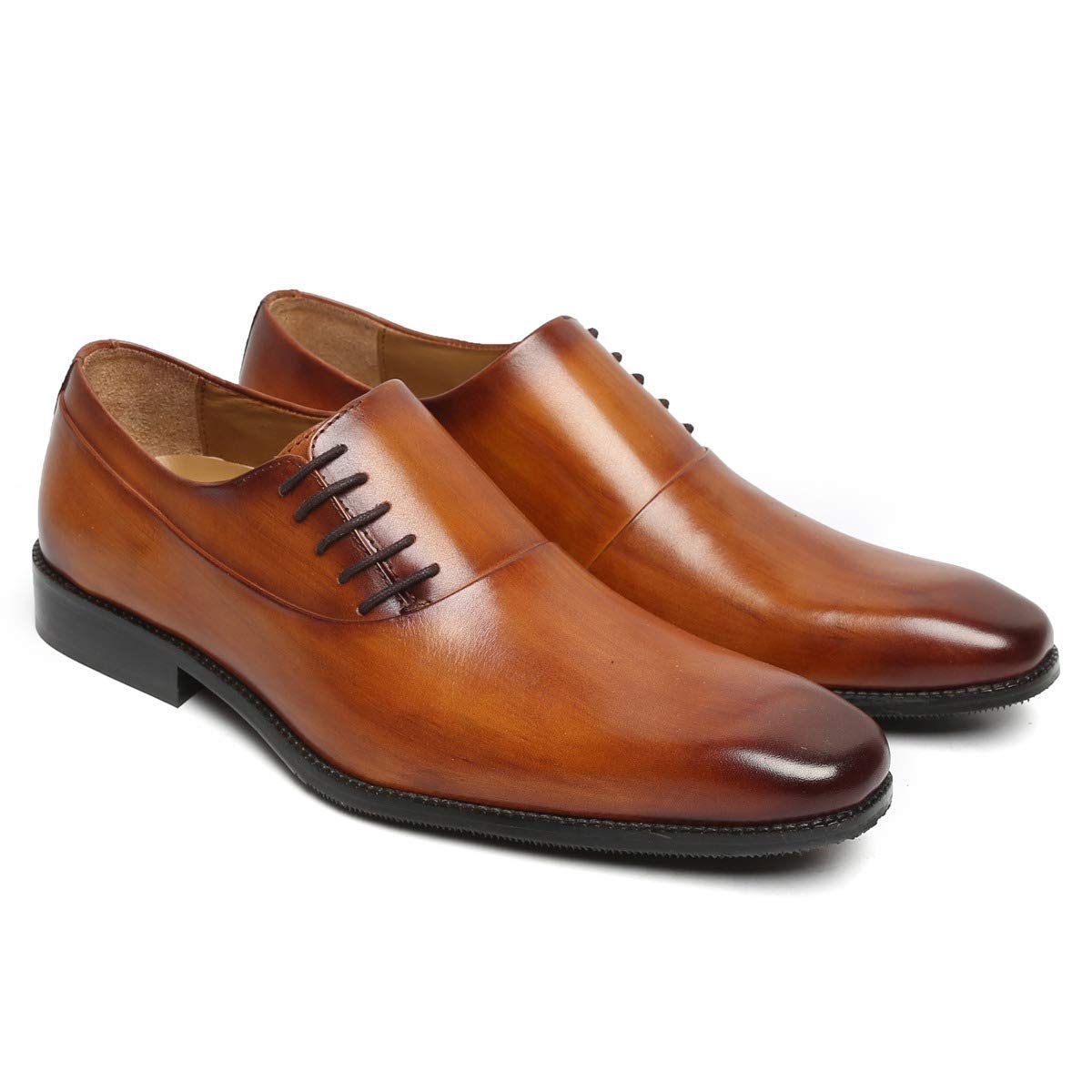 The Royale Peacock Tan Brown Leather Wholecut Formal Shoes for Men (8) (B0CKHRC5PV) Amazon Price History, Amazon Price Tracker