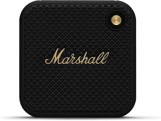 Marshall ワイヤレスポータブル防水スピーカー Willen ブラック&ブラス 連続再生15時間/IP67防水仕様/超小型/急速充電 【国内正規品】