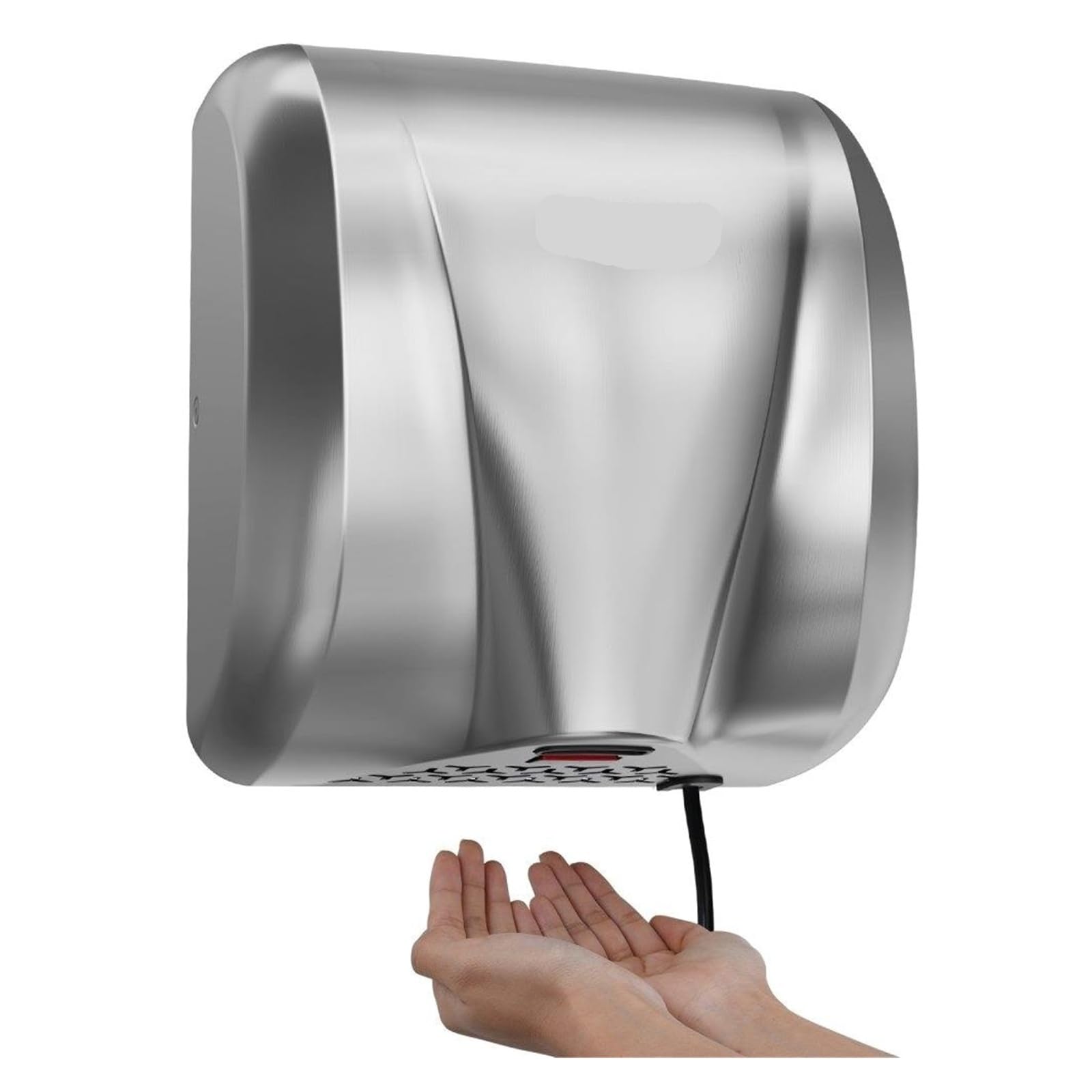Secador de manos comercial de acero inoxidable y 1300W con sensor 6