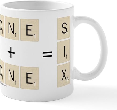 Miniatura 106 de CafePress Scrabble Champion - Taza de café de cerámica (11.0 fl oz) 2-Blanco/Negro Interior - Scrabble Champion,Blanco - Logo,Blanco - Logo