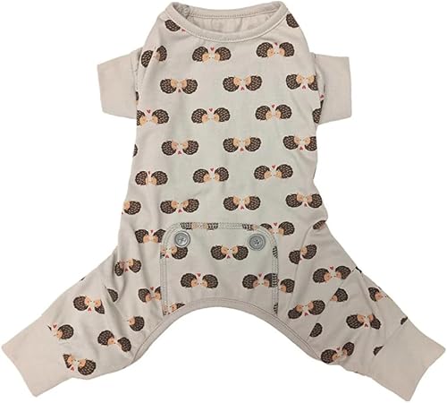 Fashion Pet Hedgehog PJ's - Pijama para perro, color gris, talla M
