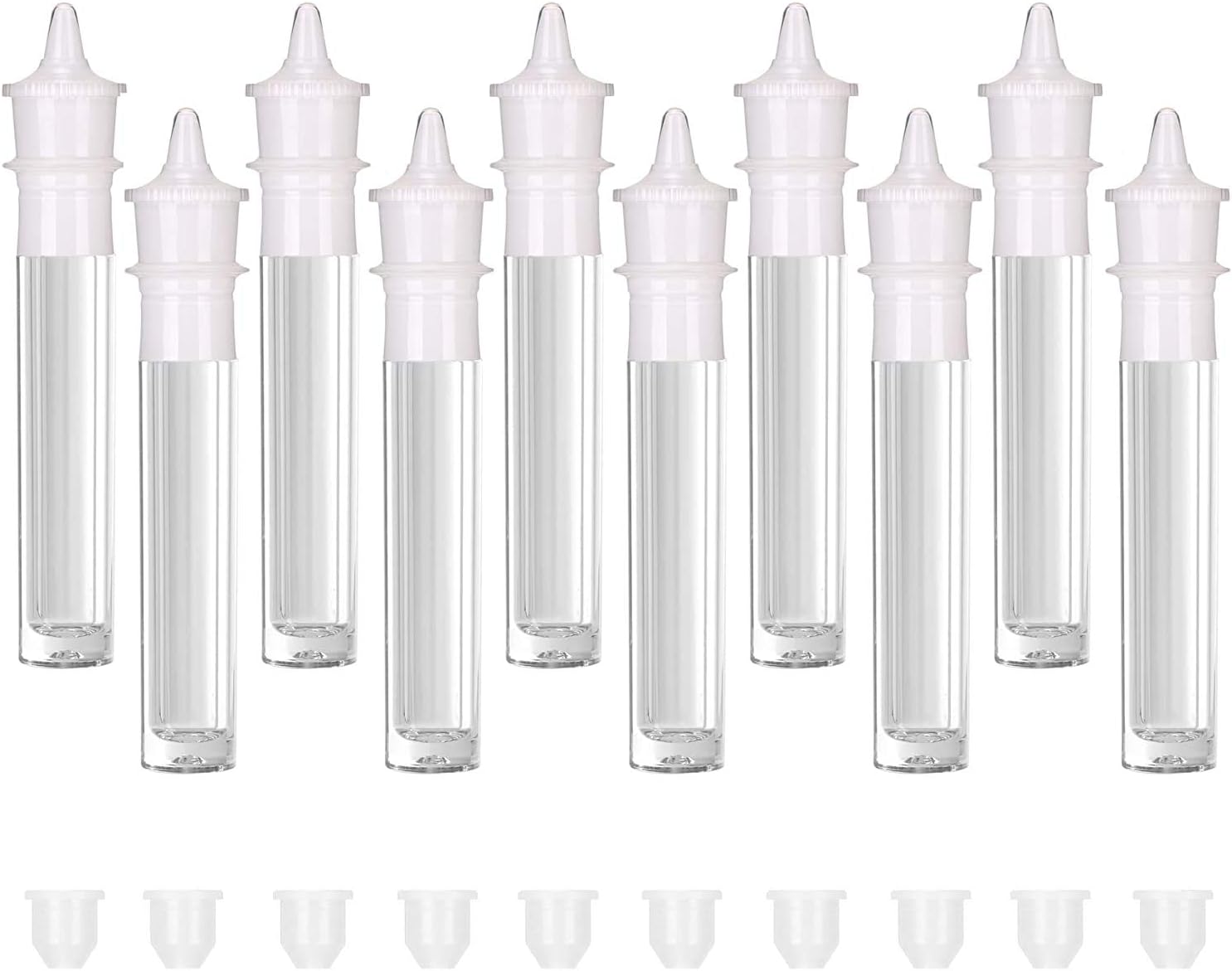 Qwdlid 10個 5ml 0 17oz リップグロスチューブ 口紅容器 空 透明 ボトル ボディ プラスチック リップスティックチューブ 詰め替え 化粧品 パッキング コンテナ コスメ容器 ホワイト Qwdlid 10個 5ml 0 17oz リップグロスチューブ 口紅容器 空 透明 ボトル ボディ プラスチック リップスティックチューブ 詰め替え 化粧品 パッキング コンテナ コスメ容器 ホワイト