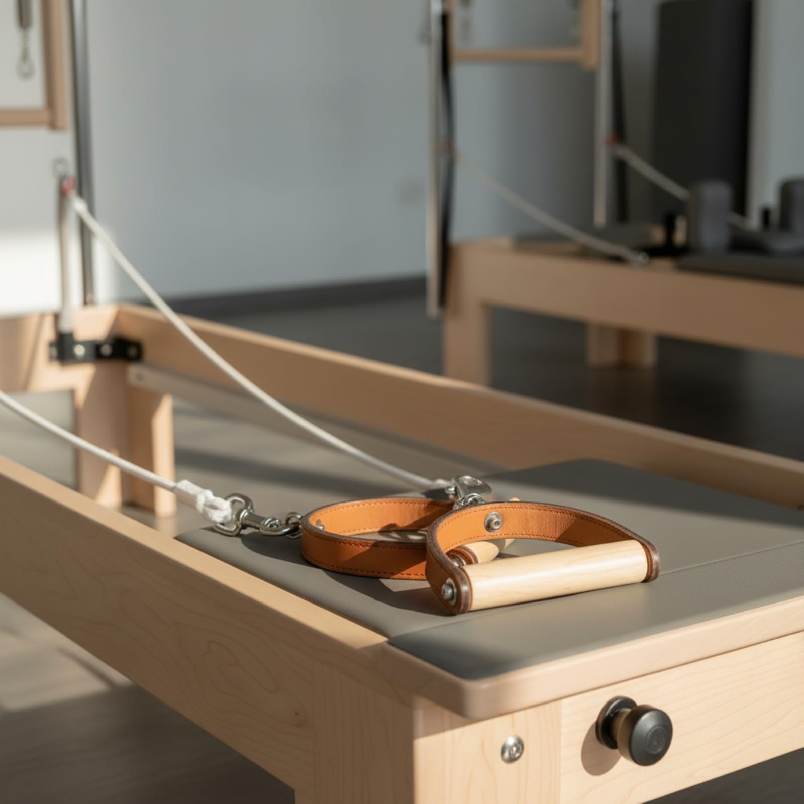 Qianly Manijas Pilates Ergonómico Agarre | Agarres Pilates con, Firme, Correa para y Pies, Gimnasio en Casa