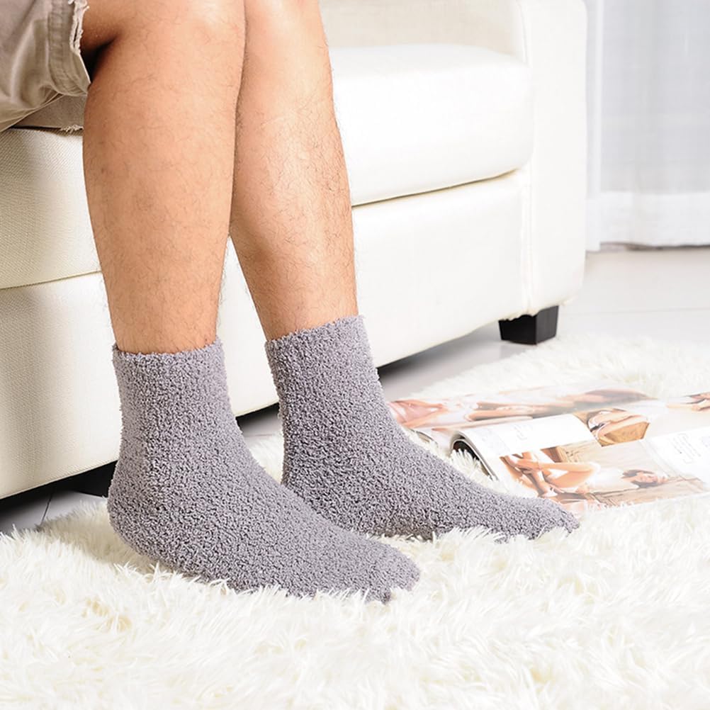 Amosfun 1 Pair Floor Socks Slippers for Men Winter Slippers for Men Sleep Socks Men Socks Ankle Socks Bed Socks