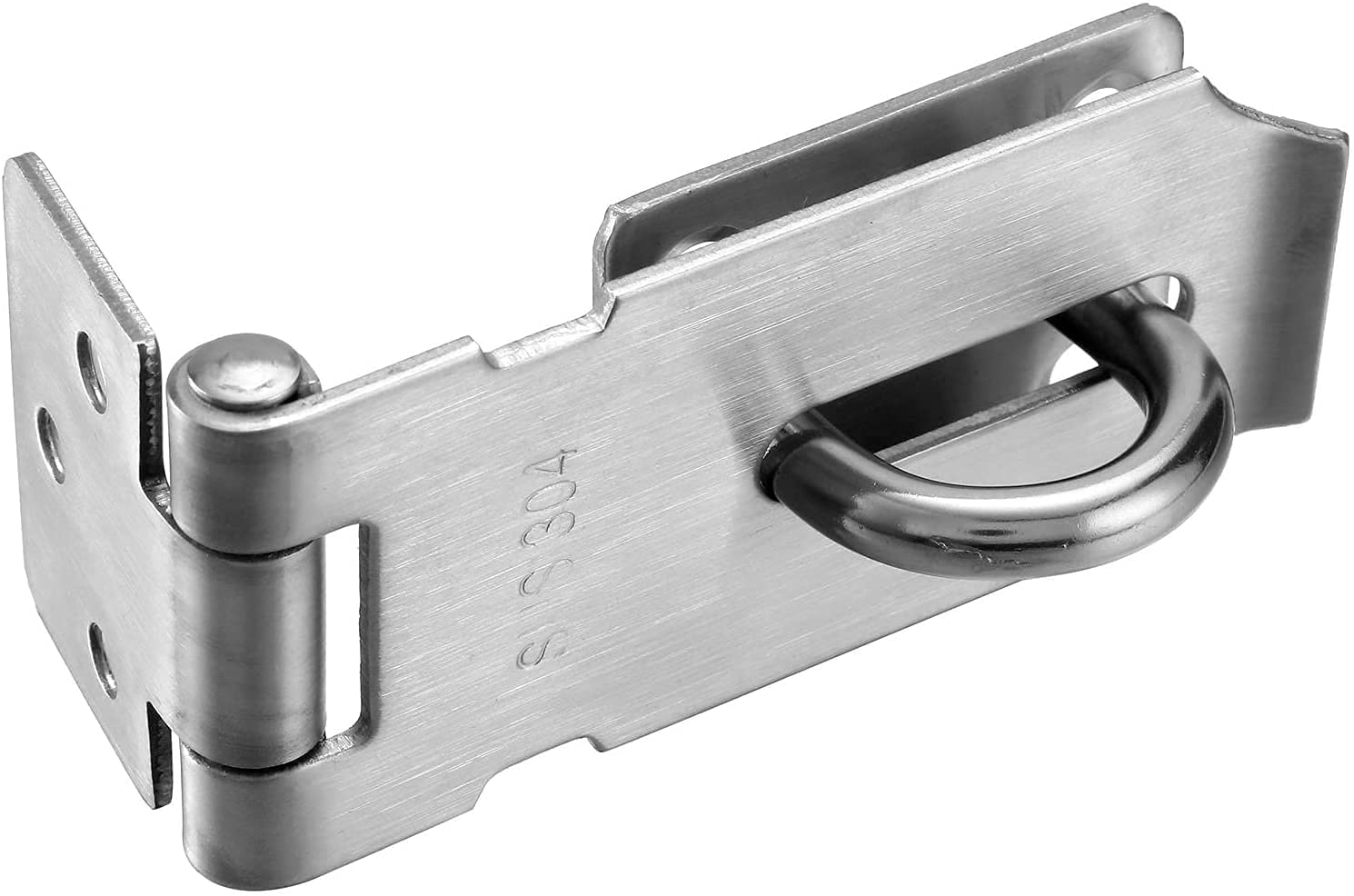 MXDZSW - Cerrojo de seguridad de acero inoxidable 304 de 3 pulgadas, cierre de seguridad para puerta, cierre de seguridad de 2 mm de grosor, acabado cepillado con tornillos