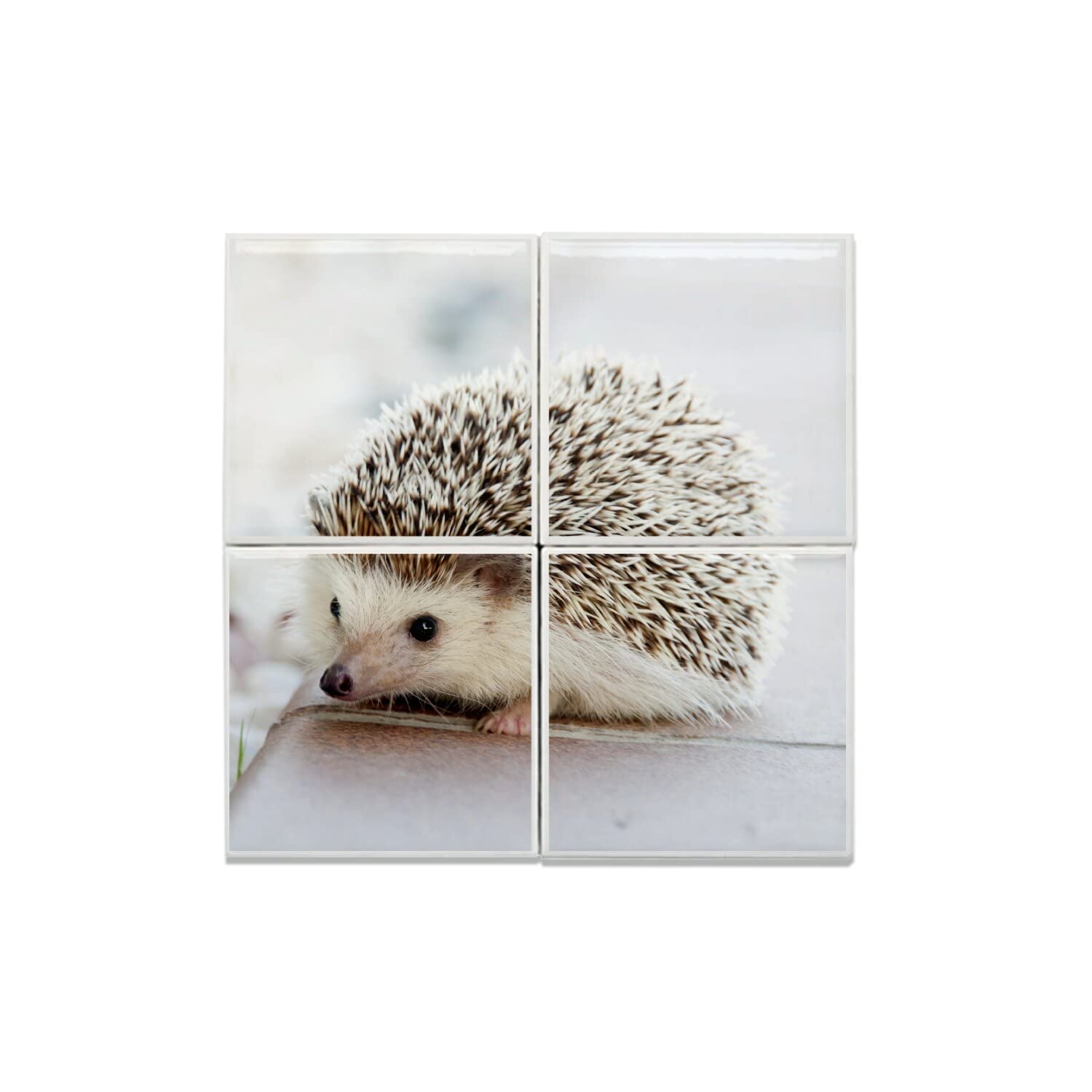 Carreaux céramique hérisson pour rénover un mur terne sans grands travaux