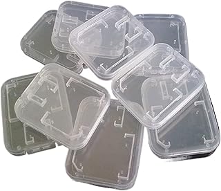 Slots Memory Card Case 10 pcs/Pack Micro sd Card Small White Box TF Card Box Memory Card Tiny Box SD/TF Card Storage Box Plastic Card Box Water-Resistant Card Case