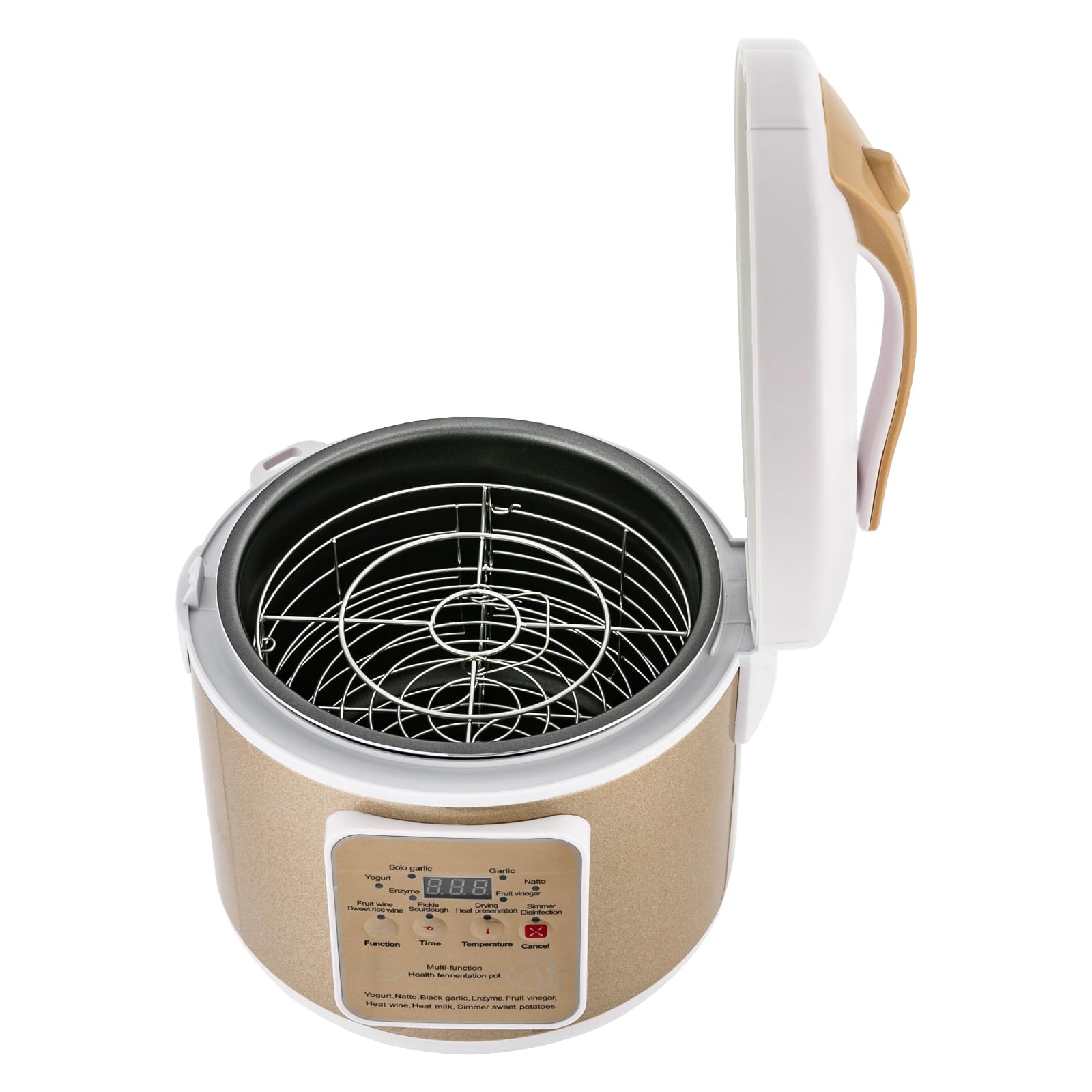 Fermentatore di aglio nero, 6 l, scatola di fermentazione automatica intelligente con controllo del tempo e della temperatura, per yogurt, riso dolce bianco