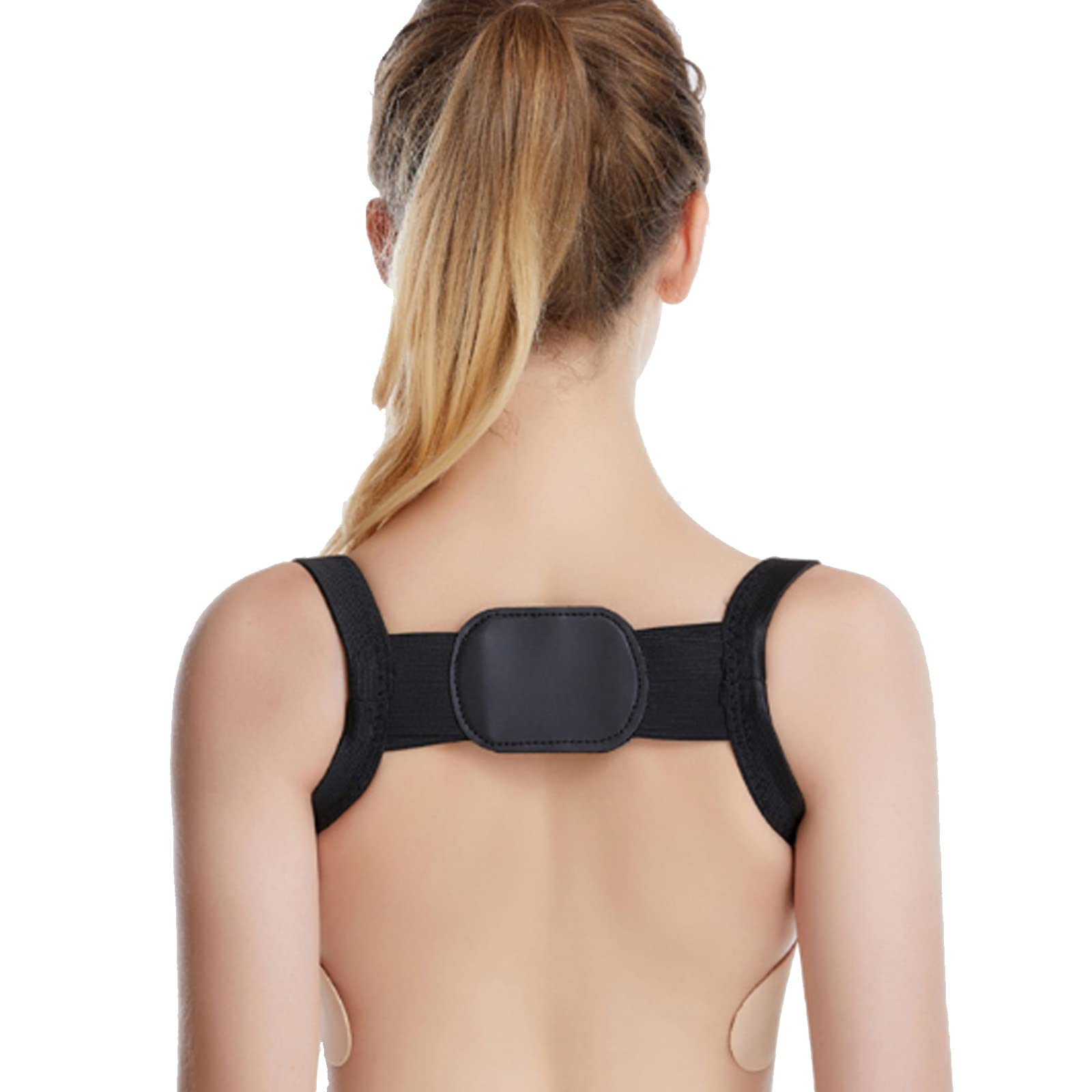 Correcteur de posture magnétique avec support lombaire confortable noir