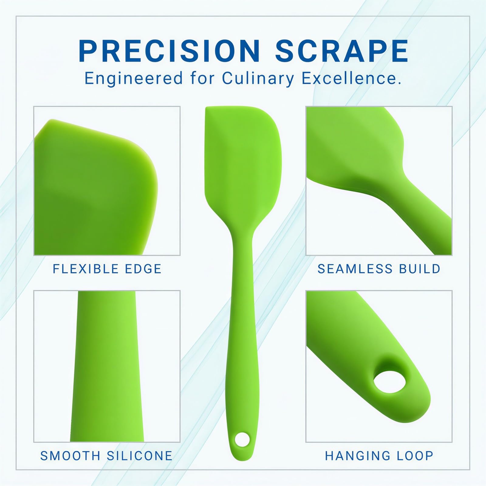 Lot de 24 mini spatules en silicone, 6 couleurs, résistent à 500 ℉, noyau en acier inoxydable, spatule de cuisine souple et antiadhésive pour pâtisserie, cuisson, mélange et service