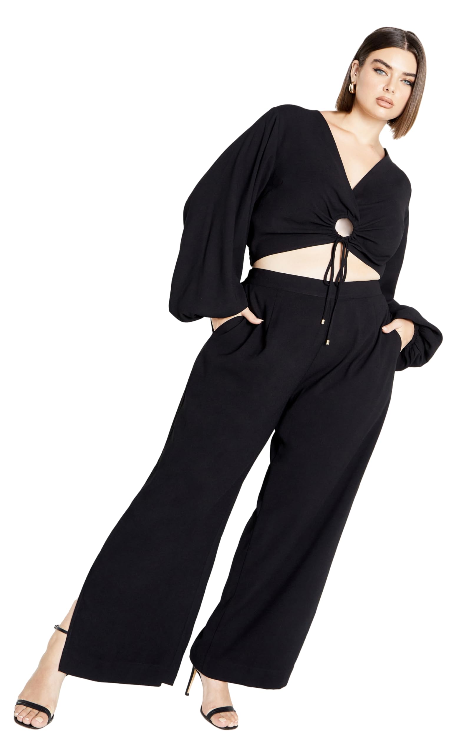 City Chic Womens Plus Size Pants - Tailored