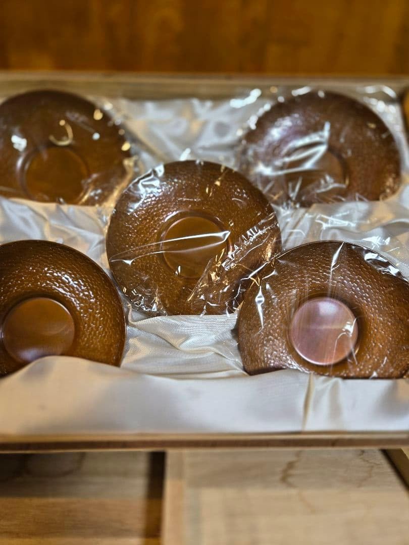 鎚起銅器 茶托 5個セット 鎚起銅器高橋重弘作 鎚起銅器