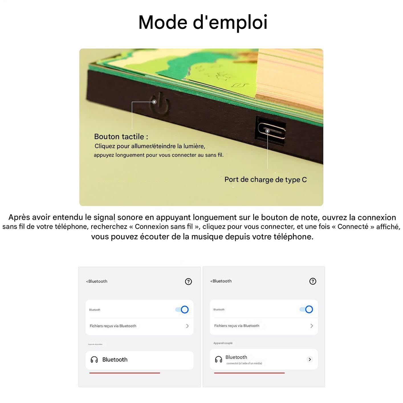 3D Tischkalender 2026 Dekorativer Kalender Musikplayer Kabellos | Schreibtischdeko 3D Notizblock Zum Abreißen, dekorativ für Büro, Zuhause, Schreibtisch, Nachttisch, Schule, Studenten,