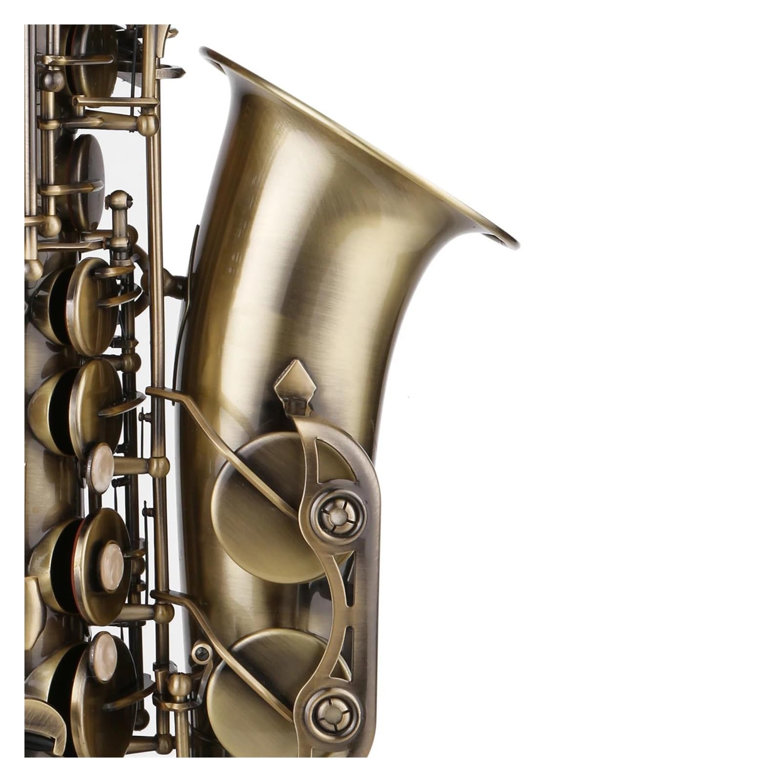 Professionale Sassofono Mi Bemolle Sassofono Contralto Ottone Laccato Oro MIB Sax Strumenti Musicali A Fiato Custodia Cinghie per Collo Bocchino Sassofono Contralto