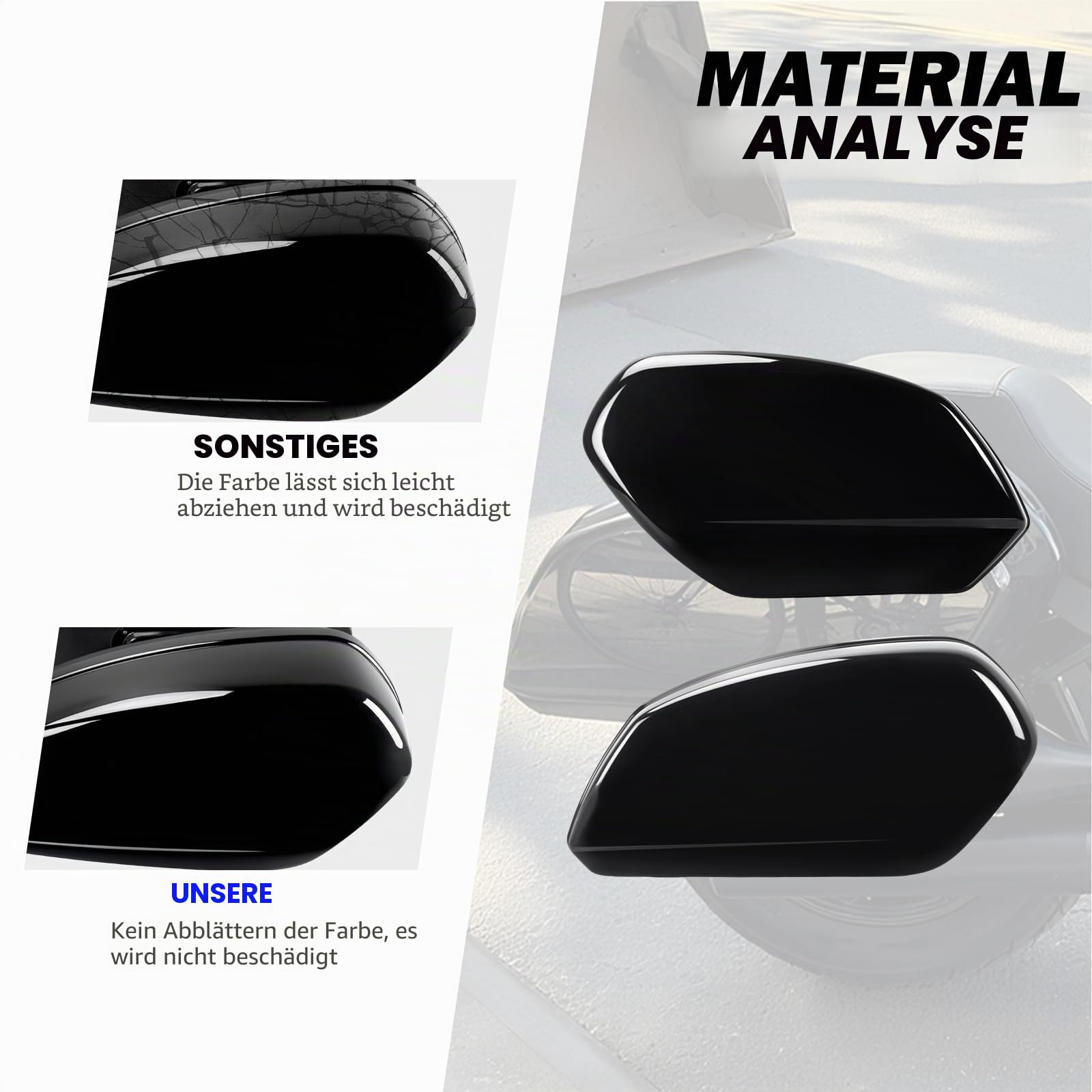 Motorrad Seitenkoffer & Docking-Kit Fit für Harley Low Rider ST FXLRST 2022-2024 Low Rider S FXLRS 2020-2024 Low Rider FXLR 2018-2020 Schwarz