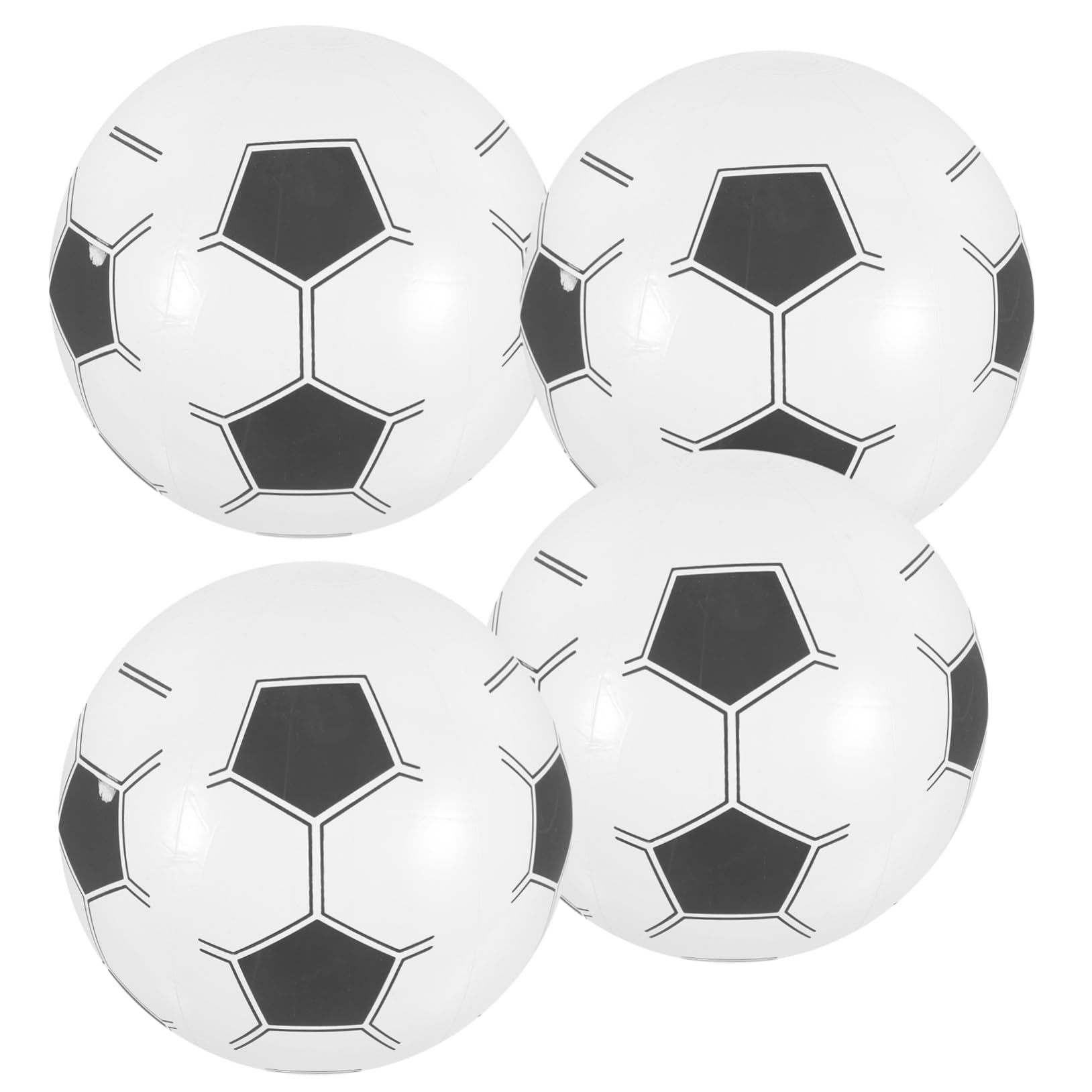 KONTONTY 4pcs Inflatable Balls for Beach Balls for Indoor for Pool Parties Summer Fun