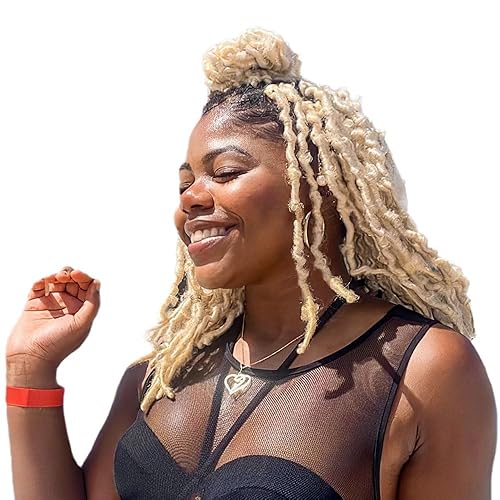 Niseyo Rastas de ganchillo de mariposa suaves de 10 pulgadas 6 paquetes hechos a mano con rizos sintéticos desgastados y preenlazados 10 pulgadas 6