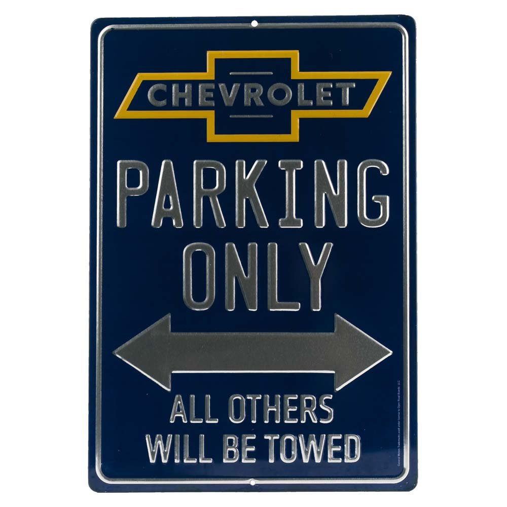 Amazon | メタルサイン 「CHEVROLET PARKING ONLY」（シボレー専用駐