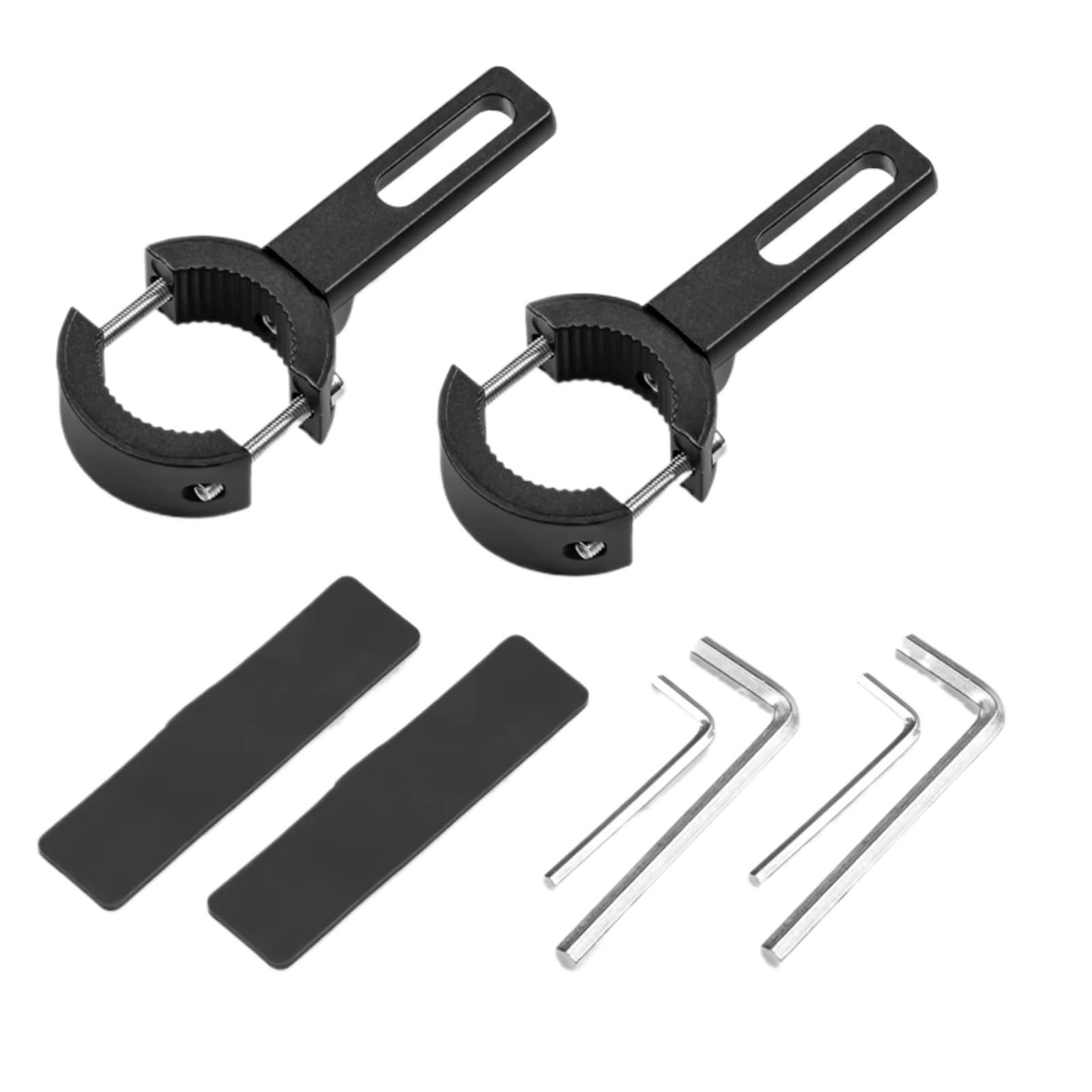 Kangboz One Color Motorbike Lights Brackets Universal Motorcycle Spotlight Mount Bracket Fog Driving Lights Brackets Support Stand Fixation Headlamp Holder Motobike Accesorios(S 2Pcs)