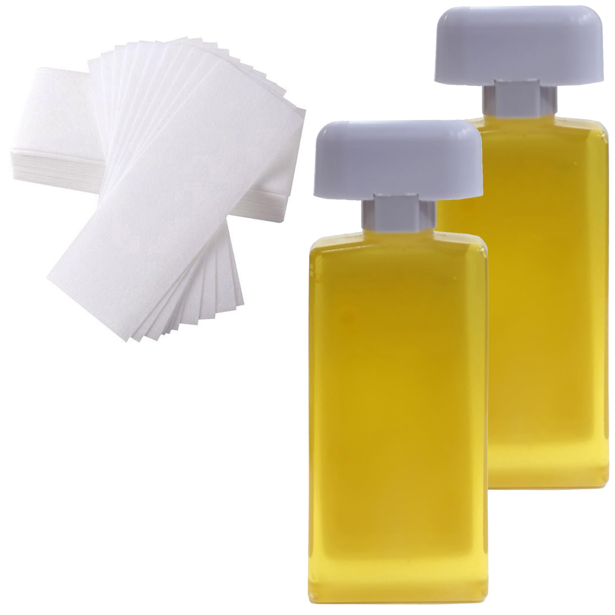 Honey Wax Cartridge (2) pcs 150ML Each With 100pcs Hair Removal Depilatory Paper Professional Non-Woven Epilator Wax Strip