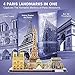 CubicFun 3D Puzzles for Kids Ages 8-10 12-14 Pairs Cityline Arts Crafts for Girls Ages 8-12 Architecture STEM Projects for Kids Ages 8-12, Toys Gifts for 8 Year Old Girls Eiffel Tower