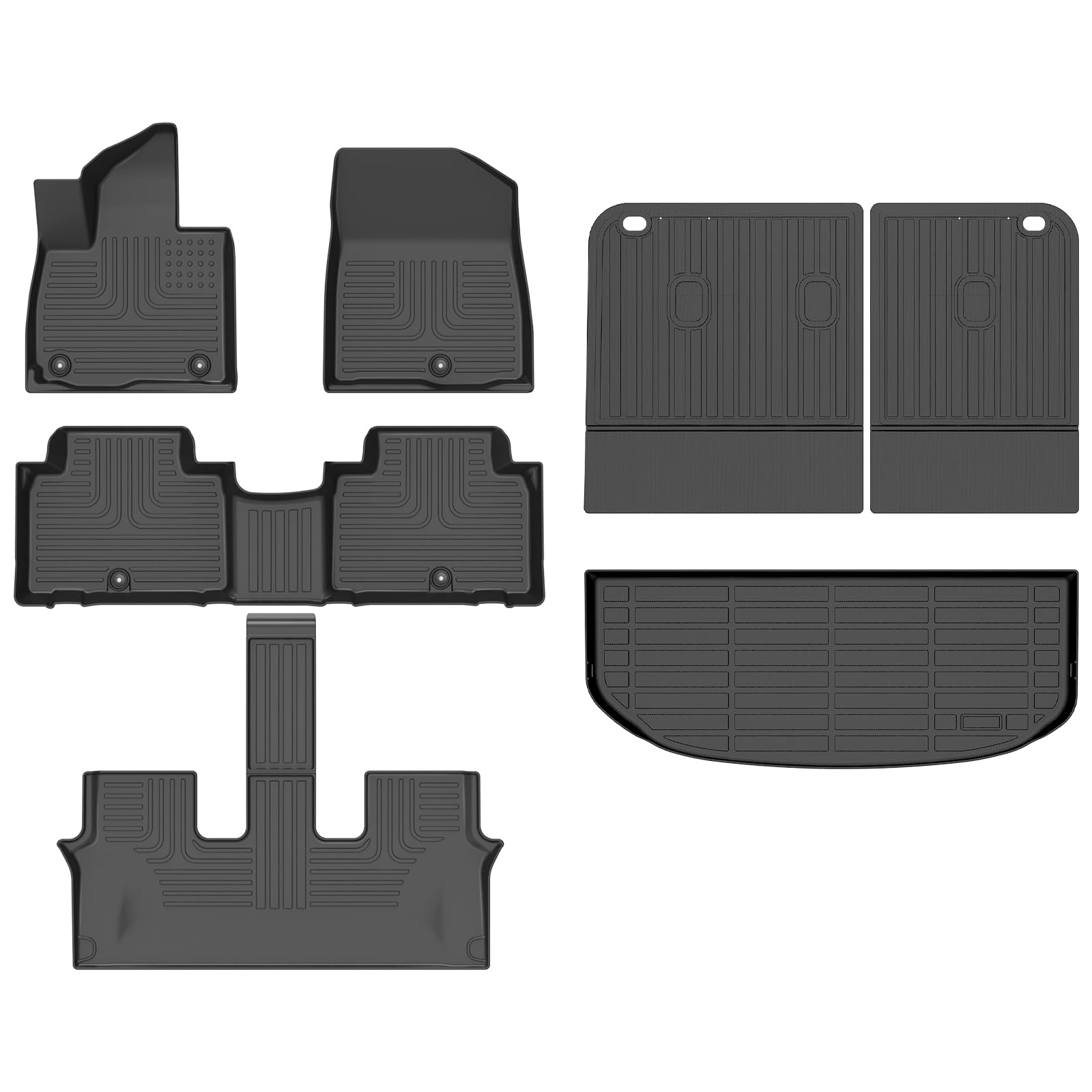 Floor Mats for 2027 Kia Telluride Gas 7/8 Seats (Not for Hybrid)