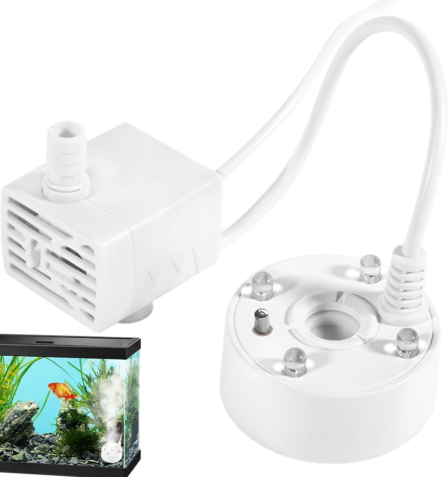 Aquarium Mist Maker,USB Mist Maker Fogger,LB Mister Atomizer Fogger Mist Fogger - Ultrasonic Fogger Mist Machine,Mr Fogger Fog Mister for Fountain Pond Aquarium