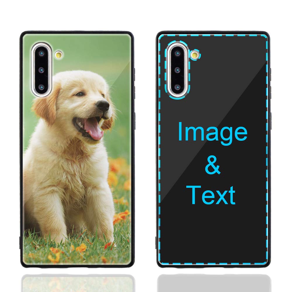 MXCUSTOM Custom Samsung Galaxy Note 10 5G Case, Customized Personalized Anti-Scratch Tempered Glass Shockproof Soft TPU Cases with Photo Image Text Picture Design Your Own Phone Covers (GHS-BK-P1A)