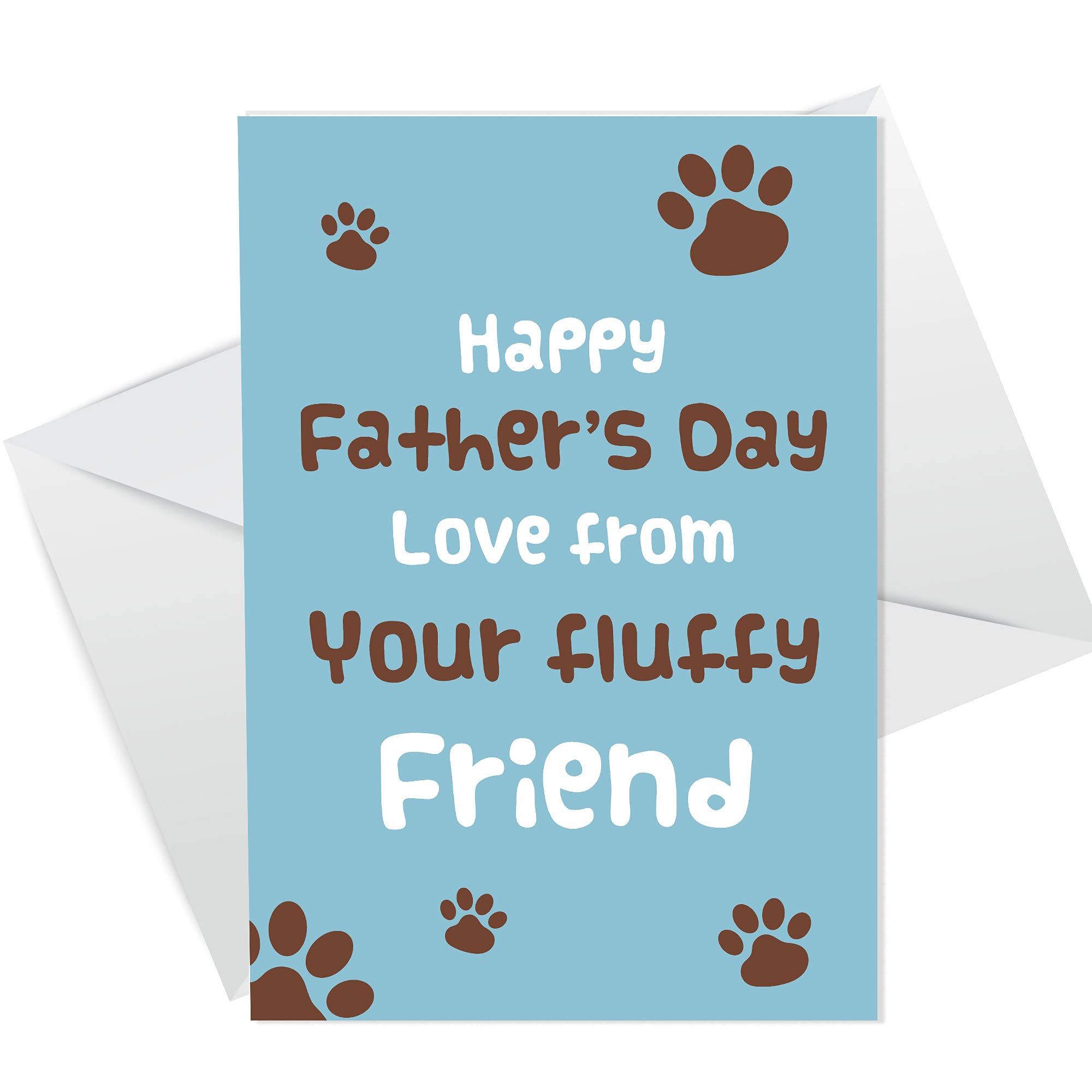 Funny Fathers Day Card For Dad From Dog Cat Joke Card From Family Pet A6 Card