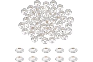 BENECREAT 925 Sterling Silver Spacer Beads for Exquisite Jewelry Creations