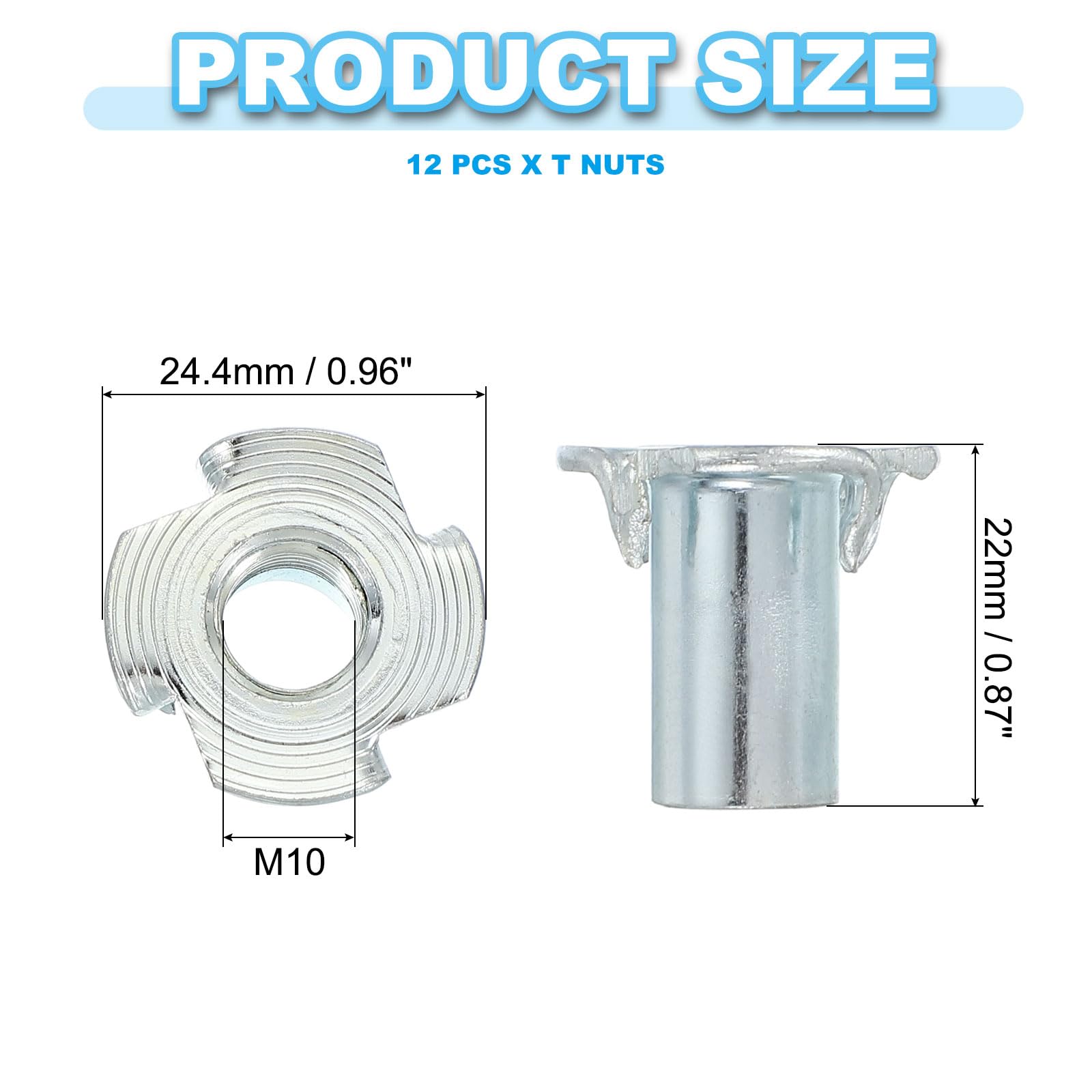 PATIKIL M10 T-Nuts - Image 2