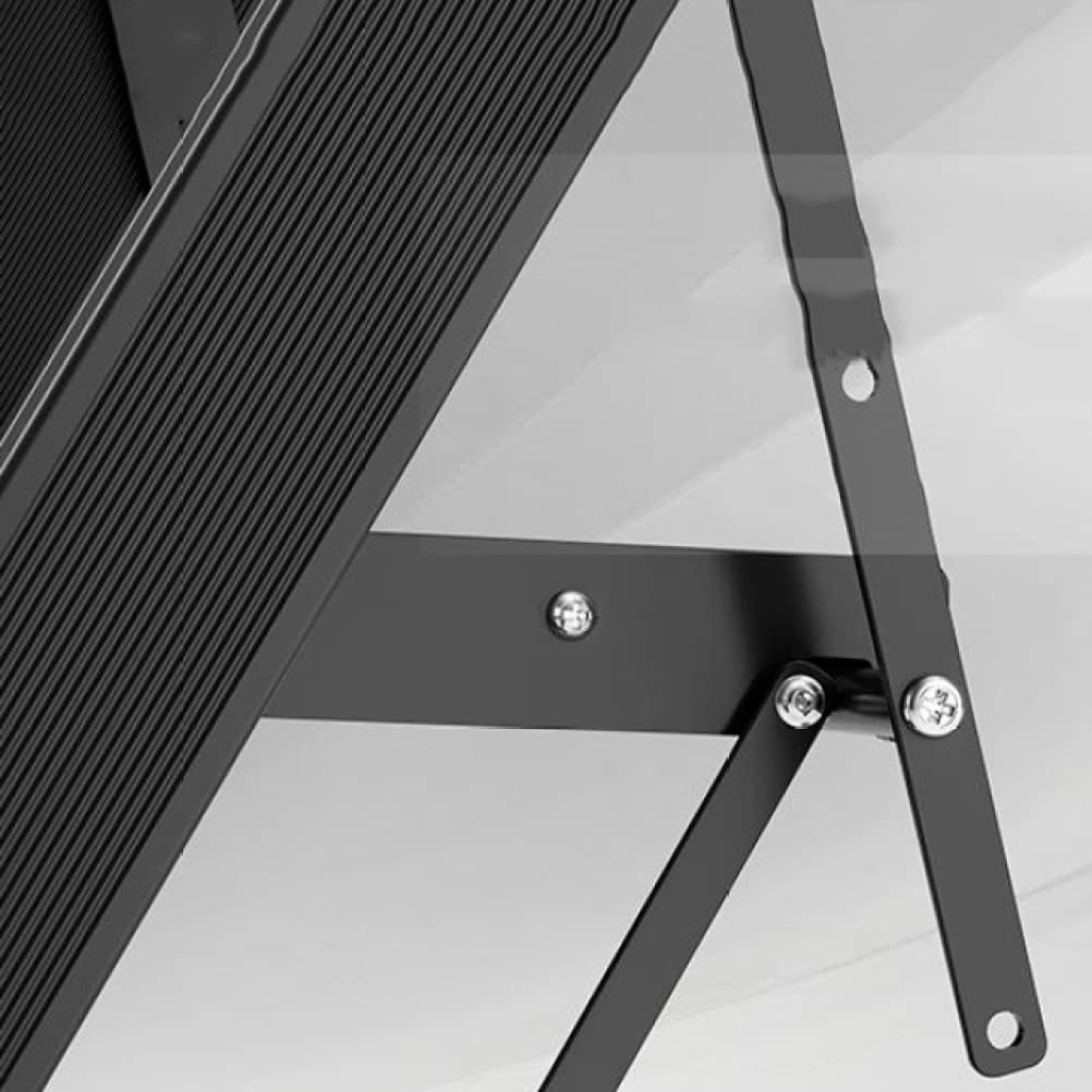 Scala pieghevole in lega di alluminio a 8 gradini con teles il - Multifunzione per uso interno/esterno, design retrattile salvaspazio per un facile accesso e Sto