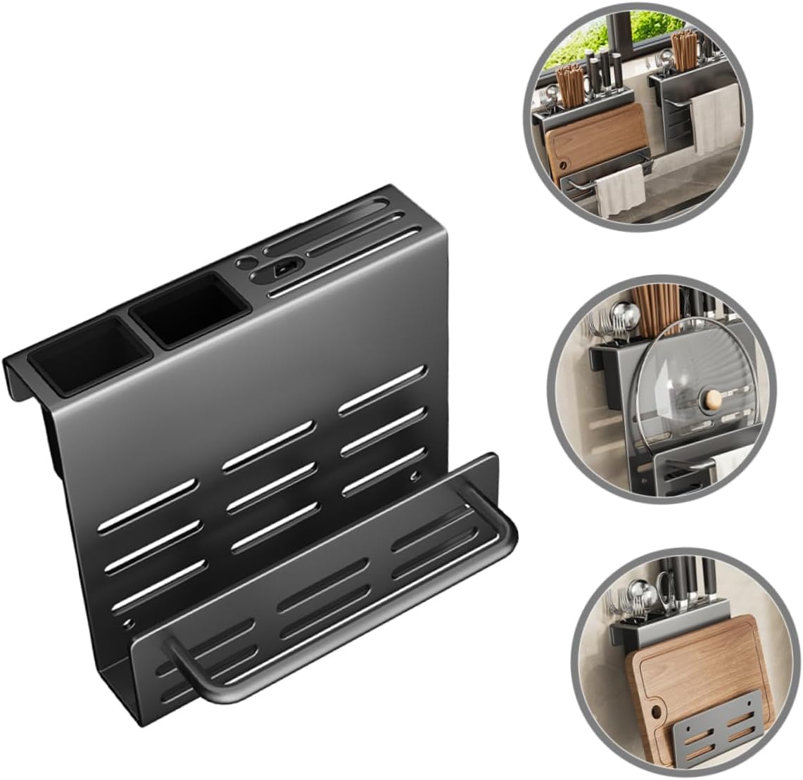 Chopsticks Holder Wall Kitchen Utensil Rack Cutting Board Holder Sturdy Daily Use