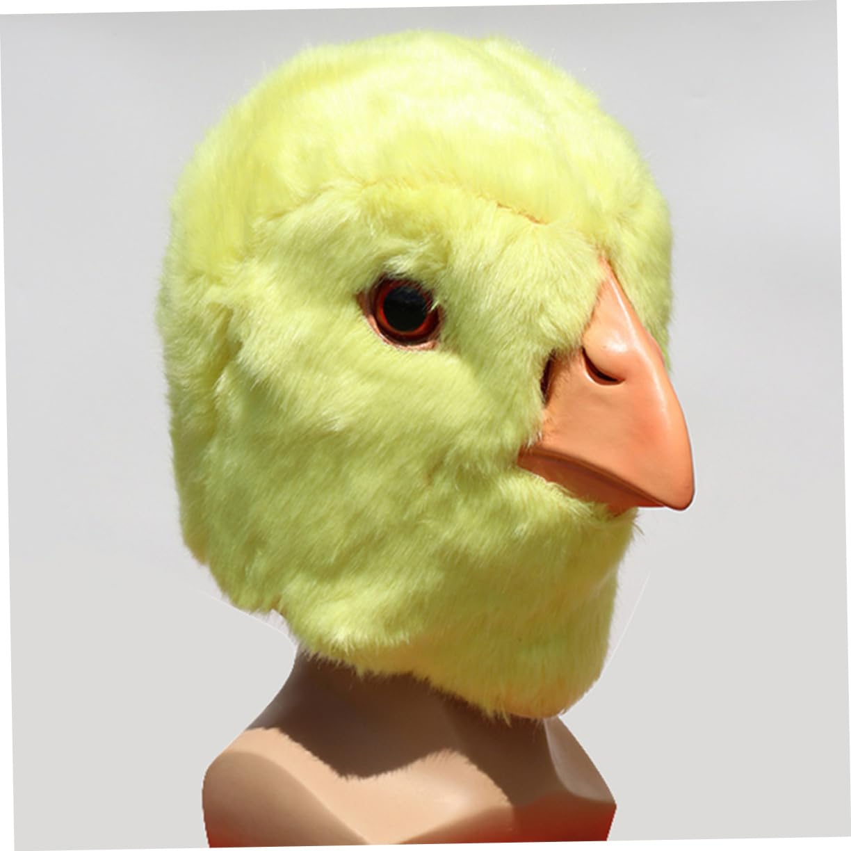 COLLBATH Gorro De Fiesta Peluche Diseño De Cabeza De Pollito Para Carnaval y Mascaradas Accesorio Divertido y Ligero Para Actividades Interiores y Exteriores